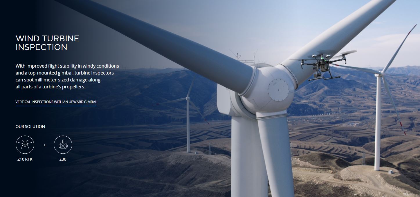 DJI M200 Enterprise drones can inspect wind turbines techAU
